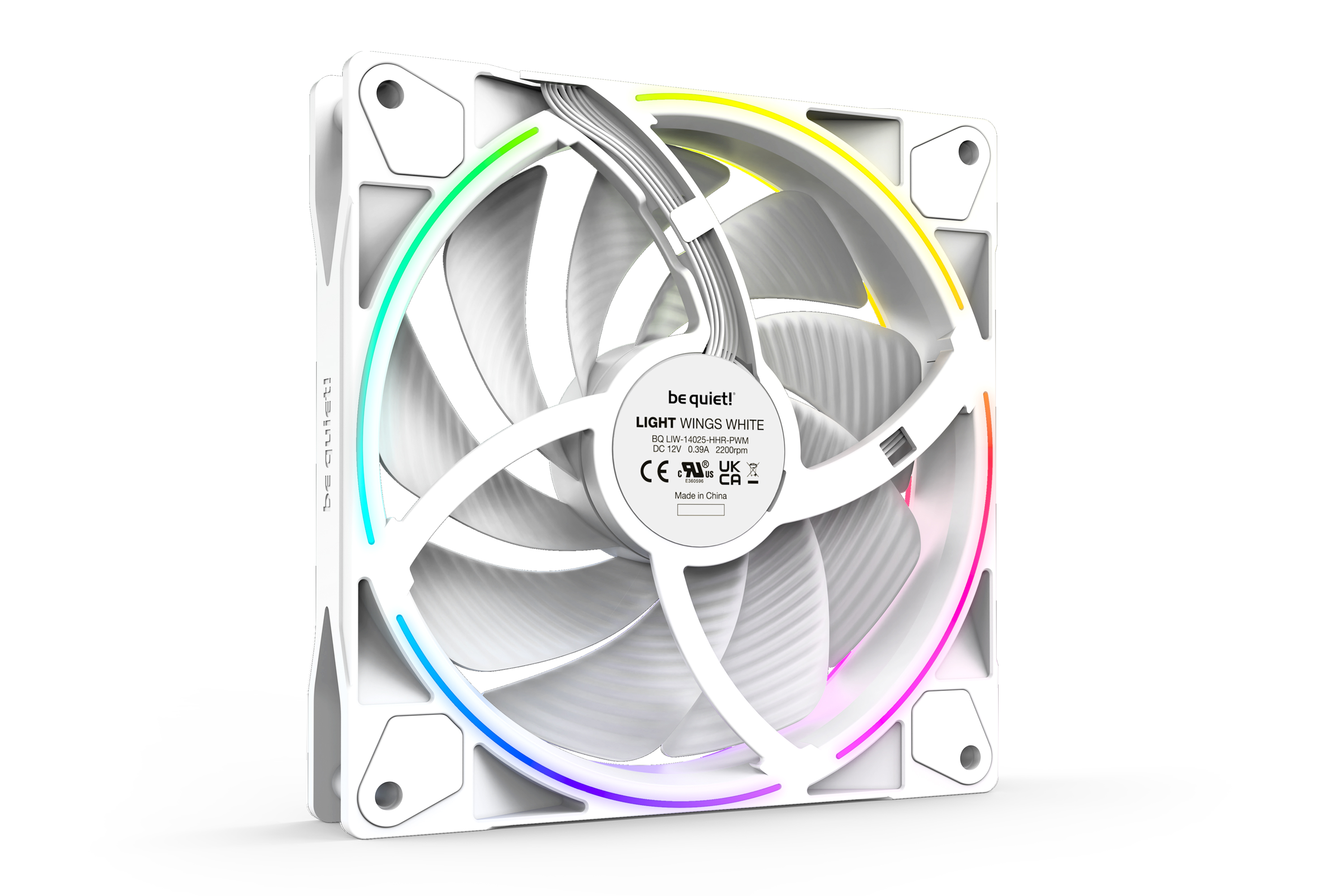 be quiet LUefter 14014025 Light Wings White PWM speed 3x