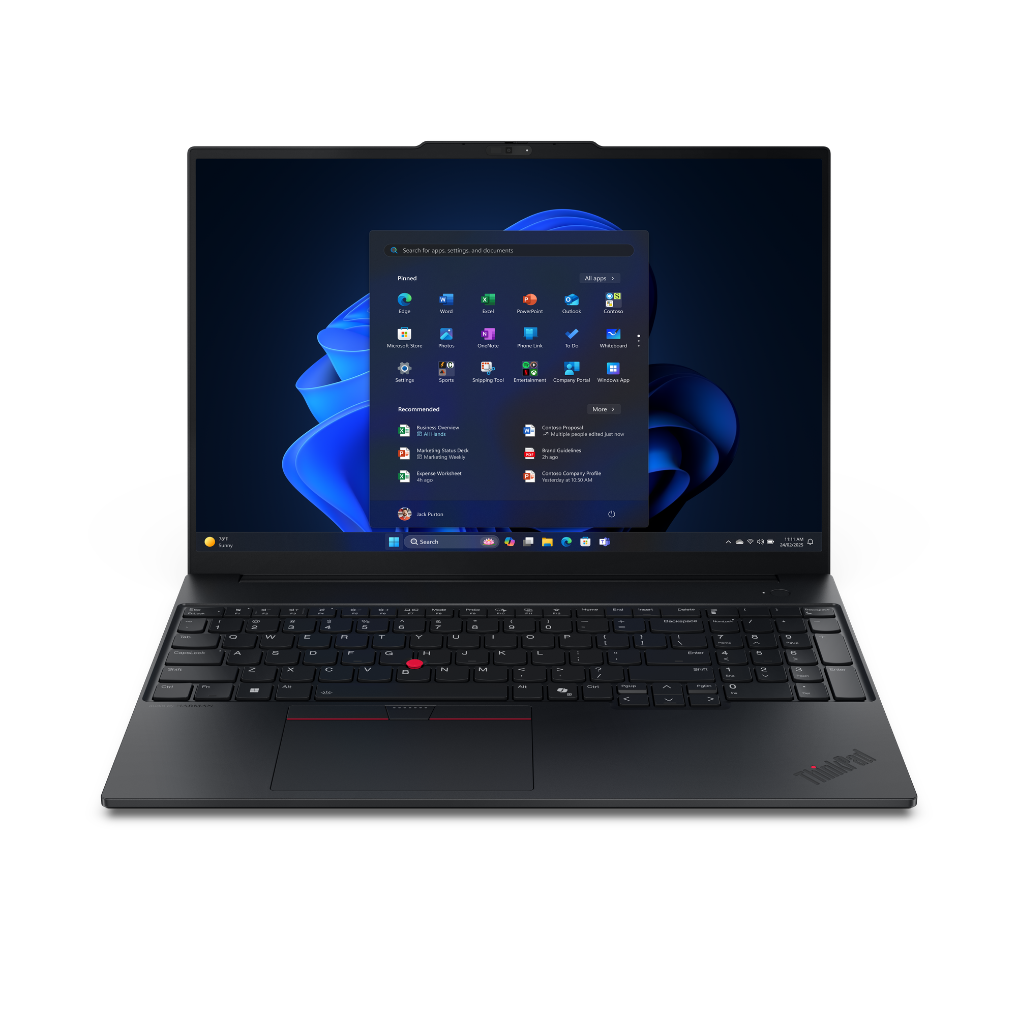 LENOVO ThinkPad E16 G3 AMD Ryzen 7 250 40,64cm 16Zoll No Touch WUXGA 16GB 512GB SSD UMA W11P No WWAN Black TopSeller