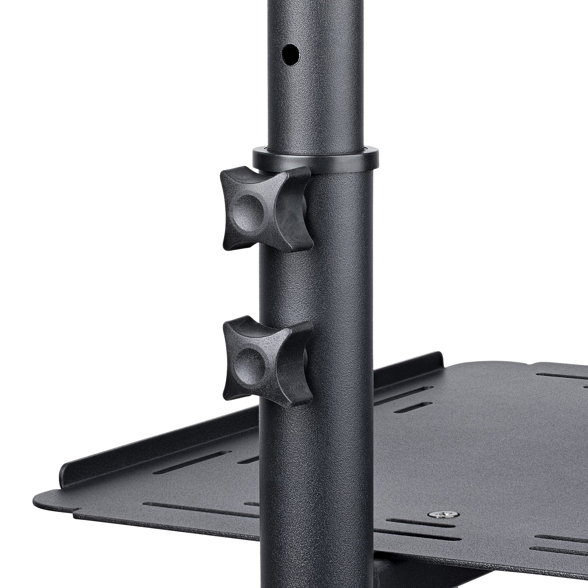 StarTech.com Mobiler Projektor- und Laptopständer Heavy Duty 2 Regale je 10 kg Schwarz