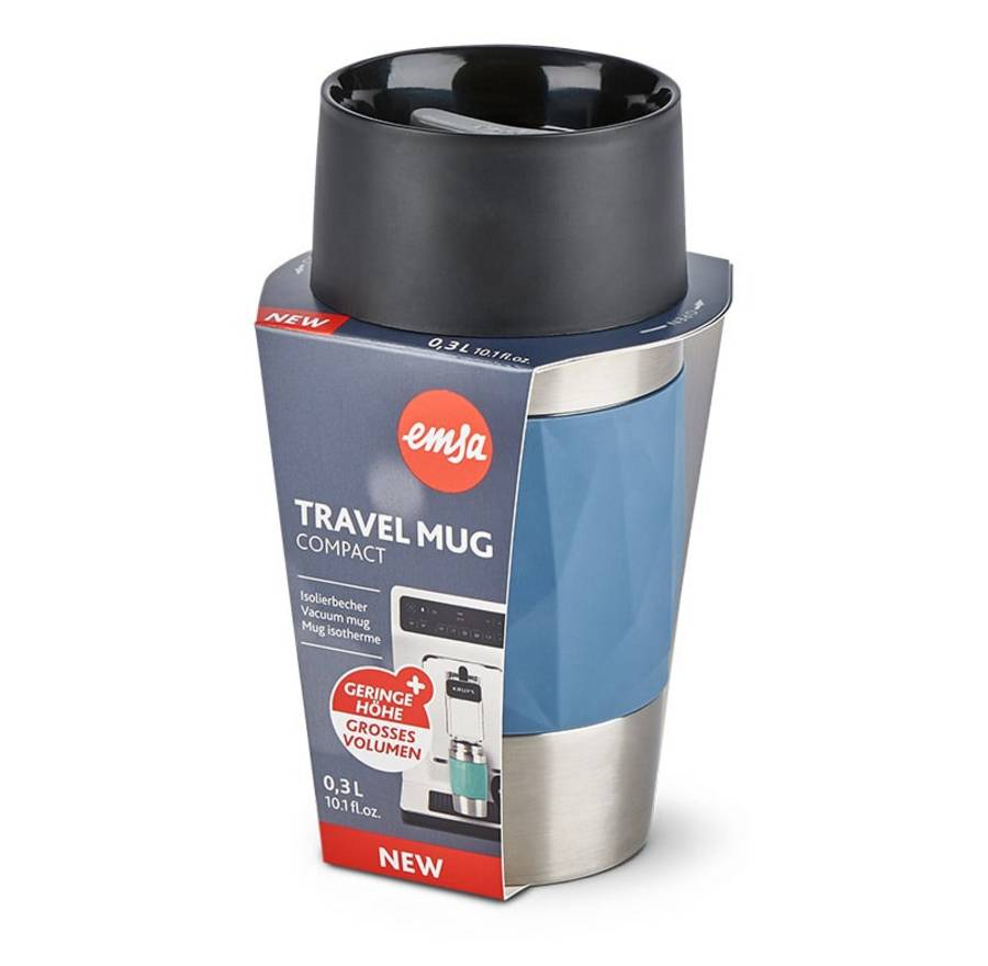 emsa Isolierbecher Travel Mug Compact blau 300,0 ml, 1 St.