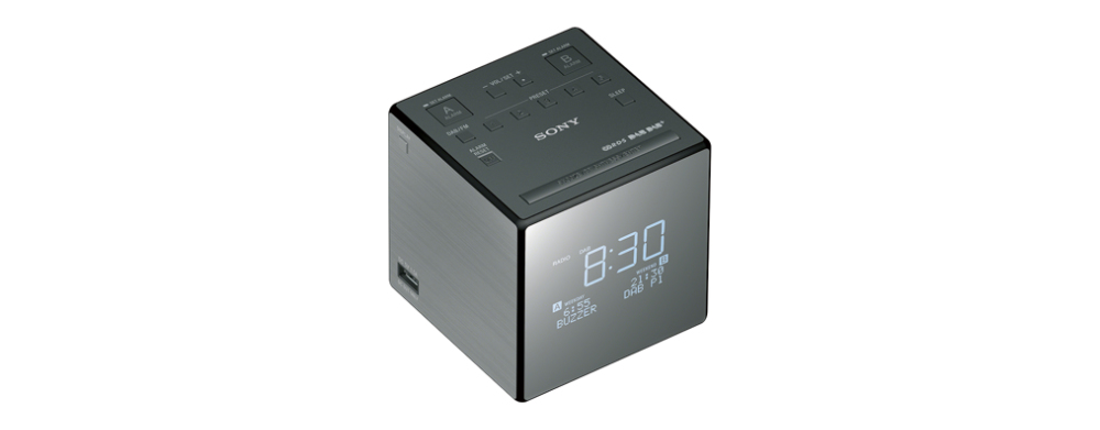 Sony XDR-C1DBP Digital-/Uhrenradio silber-schwarz