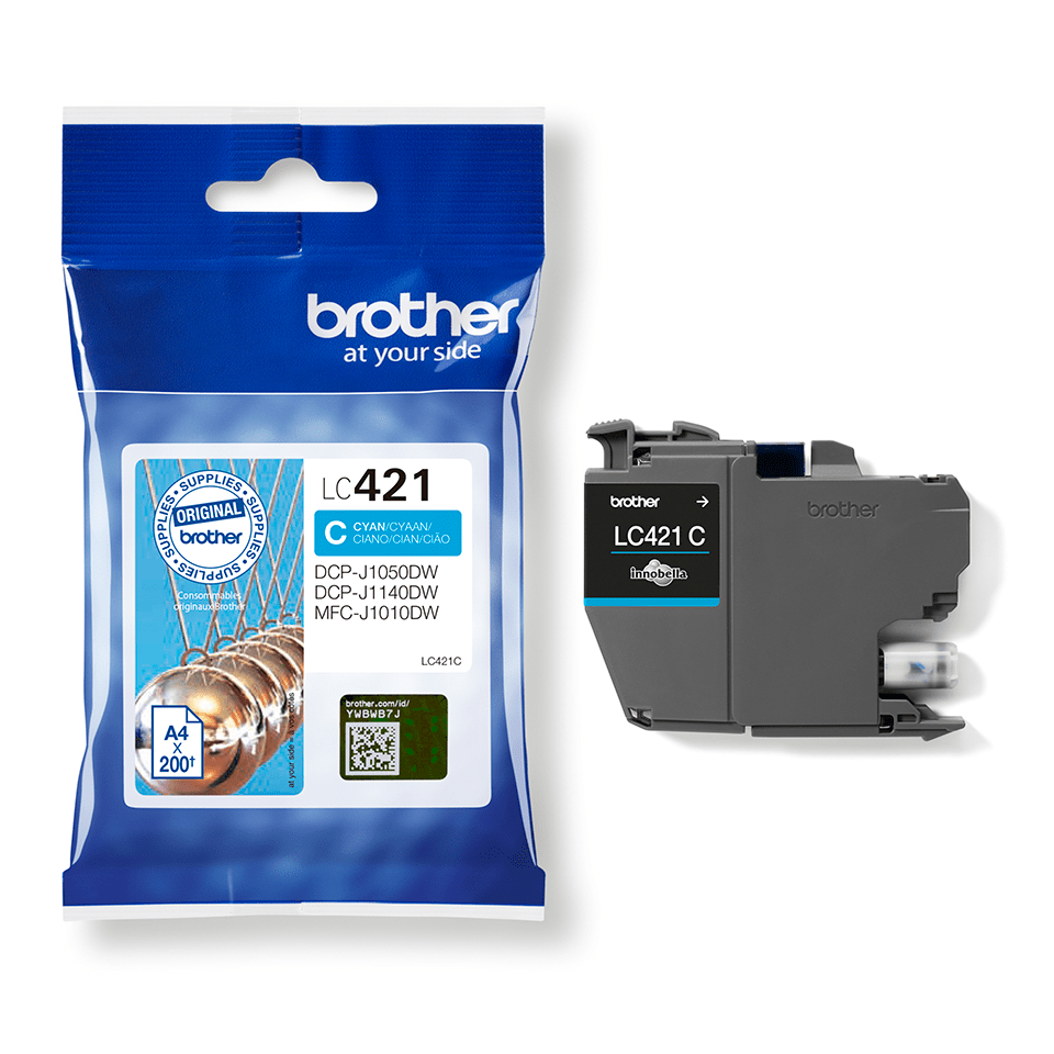 LC-421C INK CYAN 200 PAGES DCP-J1050DW/J1140DW/MFC-J1010DW