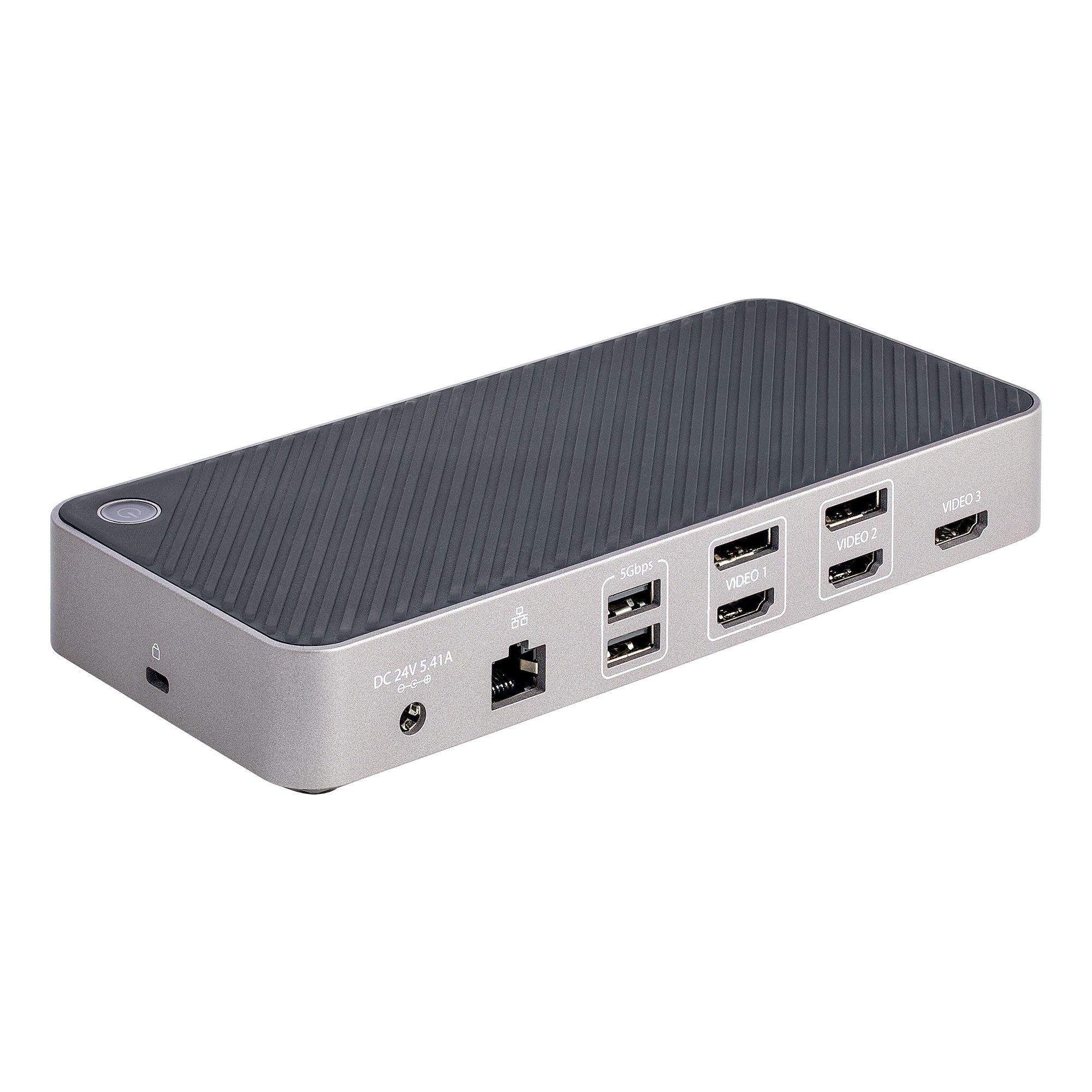 STARTECH.COM USB-C Triple Monitor Docking Station HDMI/DisplayPort 5-Port USB 3.2 Gen 2 Hub GbE 100W USB PD Universal Docking St