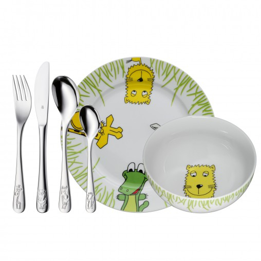 WMF Kindergeschirr-Set Safari weiß 6-tlg., 1 Set