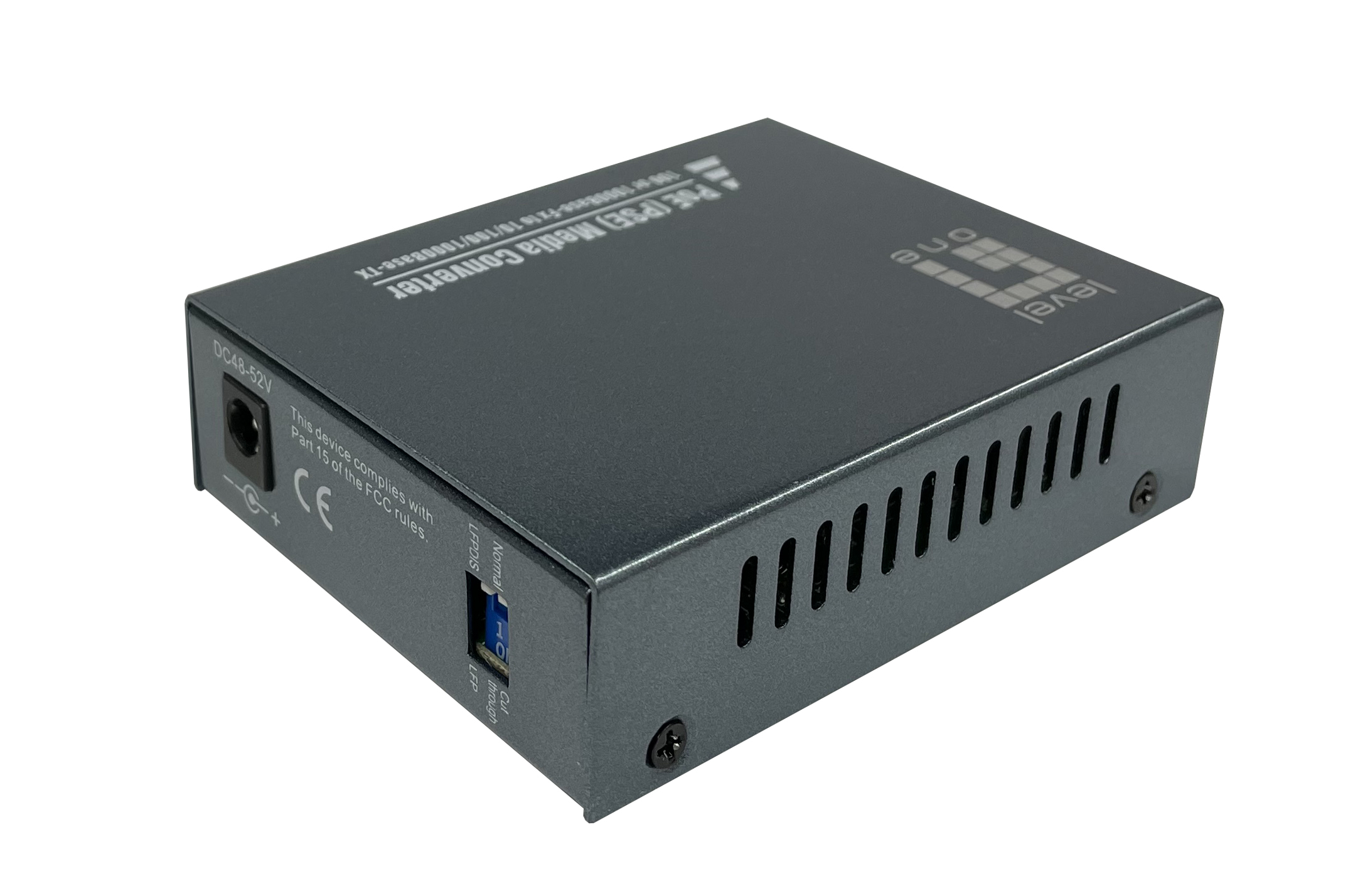 LevelOne Media Konverter RJ45->SC GE MM PoE 30W 850nm 500m