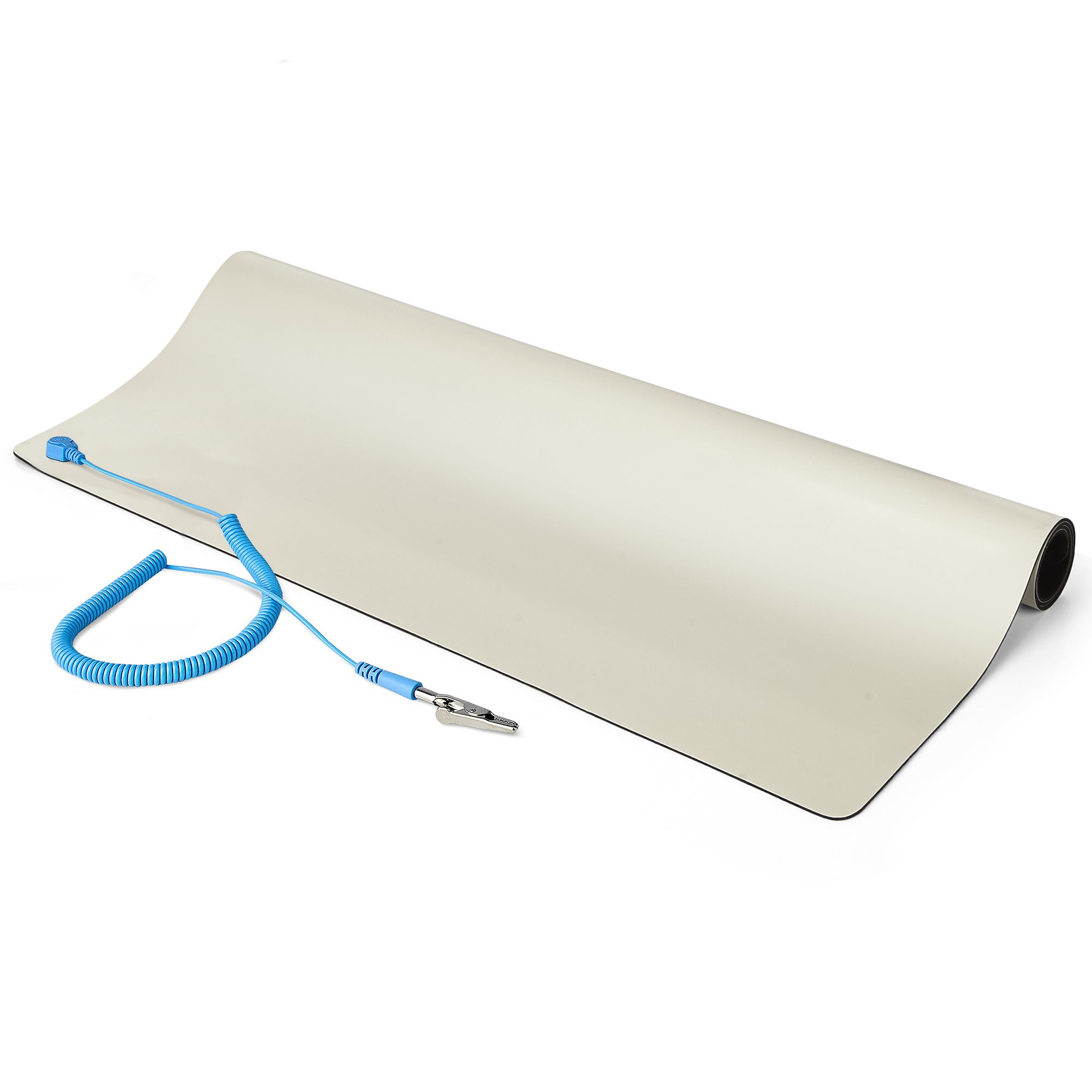 STARTECH.COM ESD Matte Elektronikreparatur Antistatikmatte Antistatische Tischmatte lösbarer Erdungskabel mit Krokodilklemme 60x120