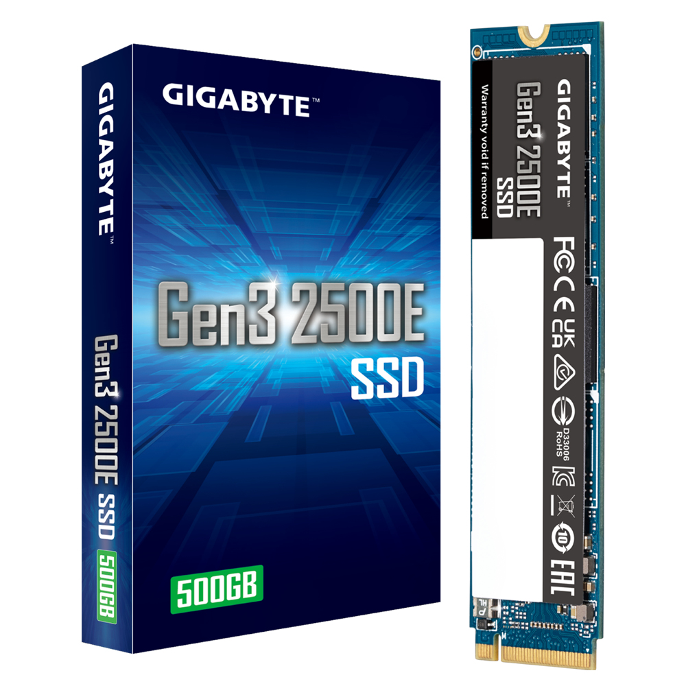 SSD GIGABYTE 2500e 500GB M.2 PCIe G325E500G PCIe 3.0 x4 NVME