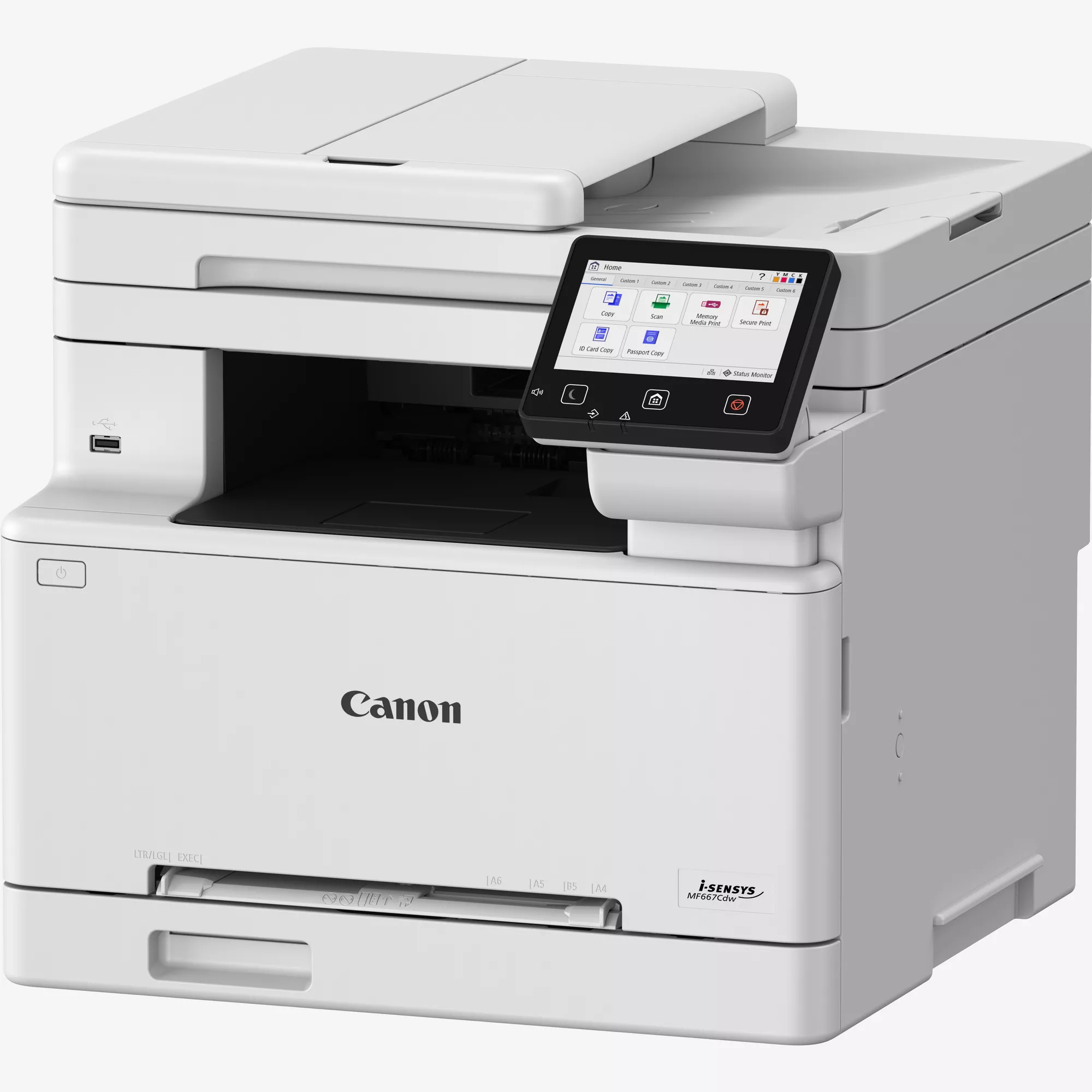 Canon i-SENSYS MF667Cdw 4 in 1 Farblaser-Multifunktionsdrucker grau