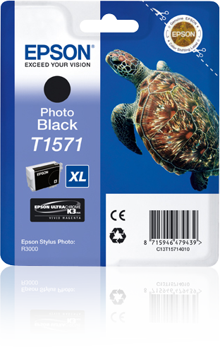 EPSON T1571XL (Schildkröte) schwarz Druckerpatrone