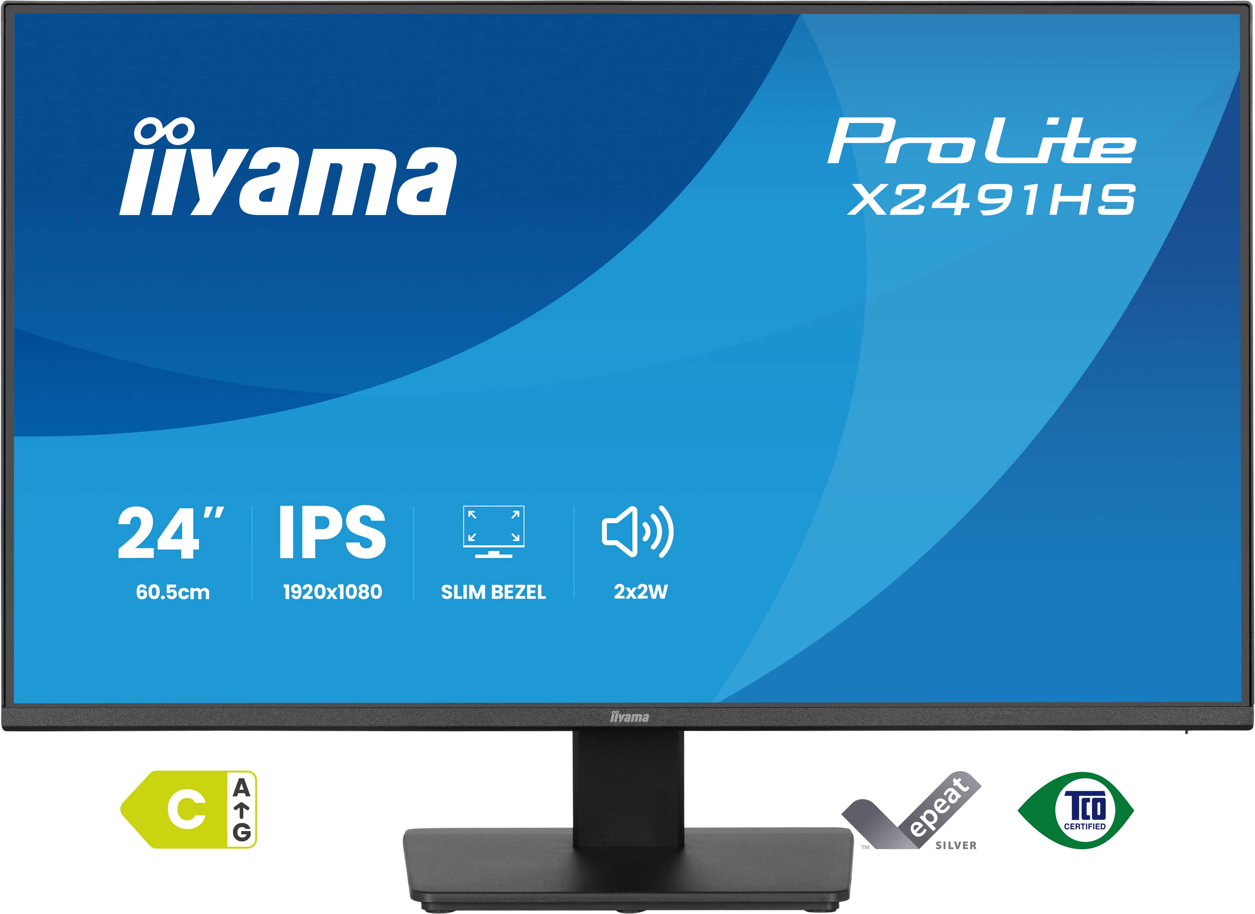 IIYAMA 60,5cm (23,8) X2491HS-B1 16:9 HDMI+DP IPS Speaker