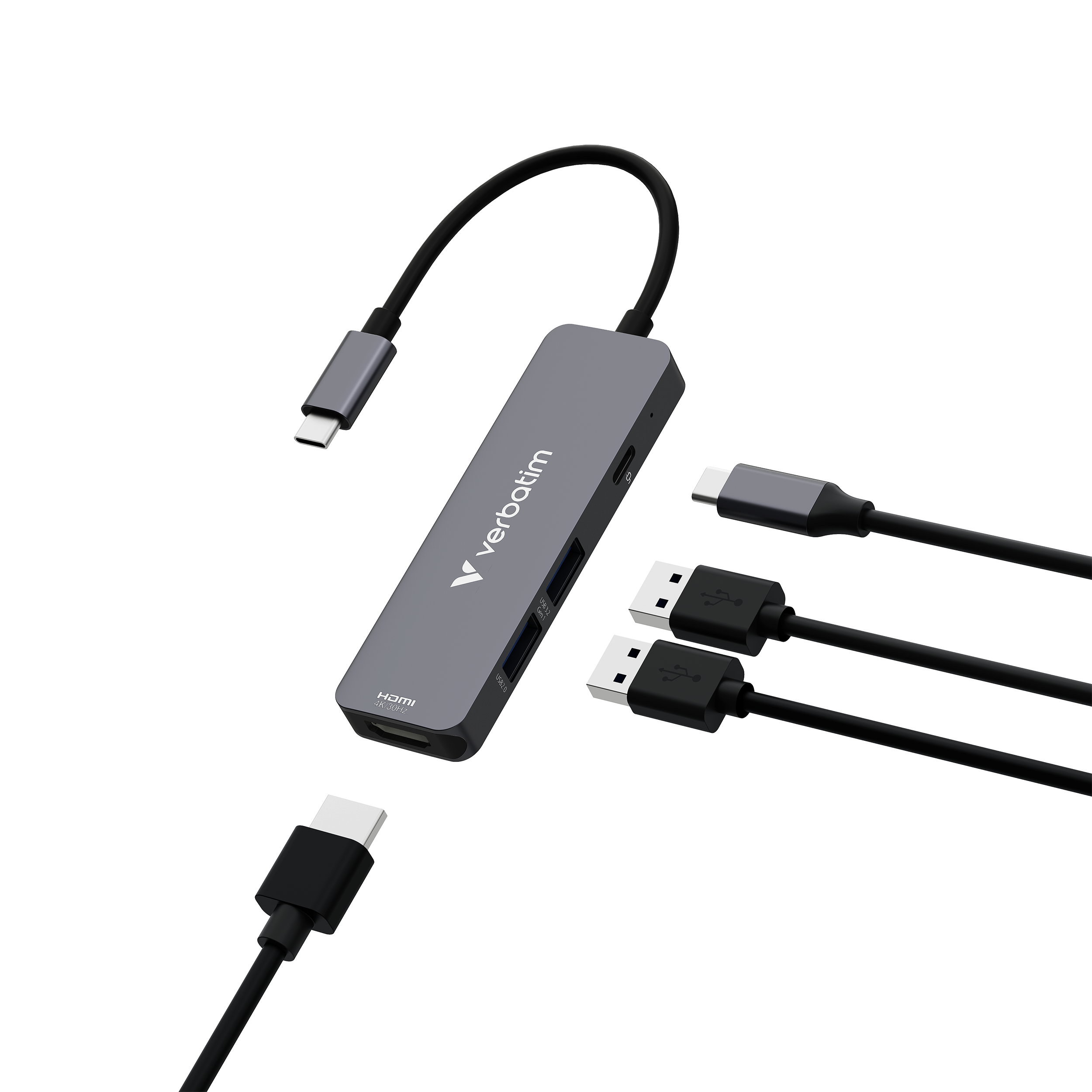 Verbatim USB-C Essentials Multi- Port Hub 4 Port 32155