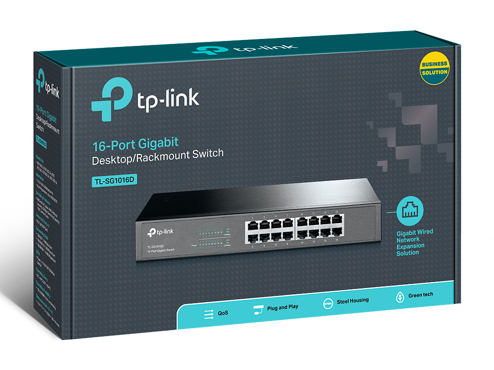 TP-Link Switcher Gigabit 16-port 10/100/1000M TL-SG1016D