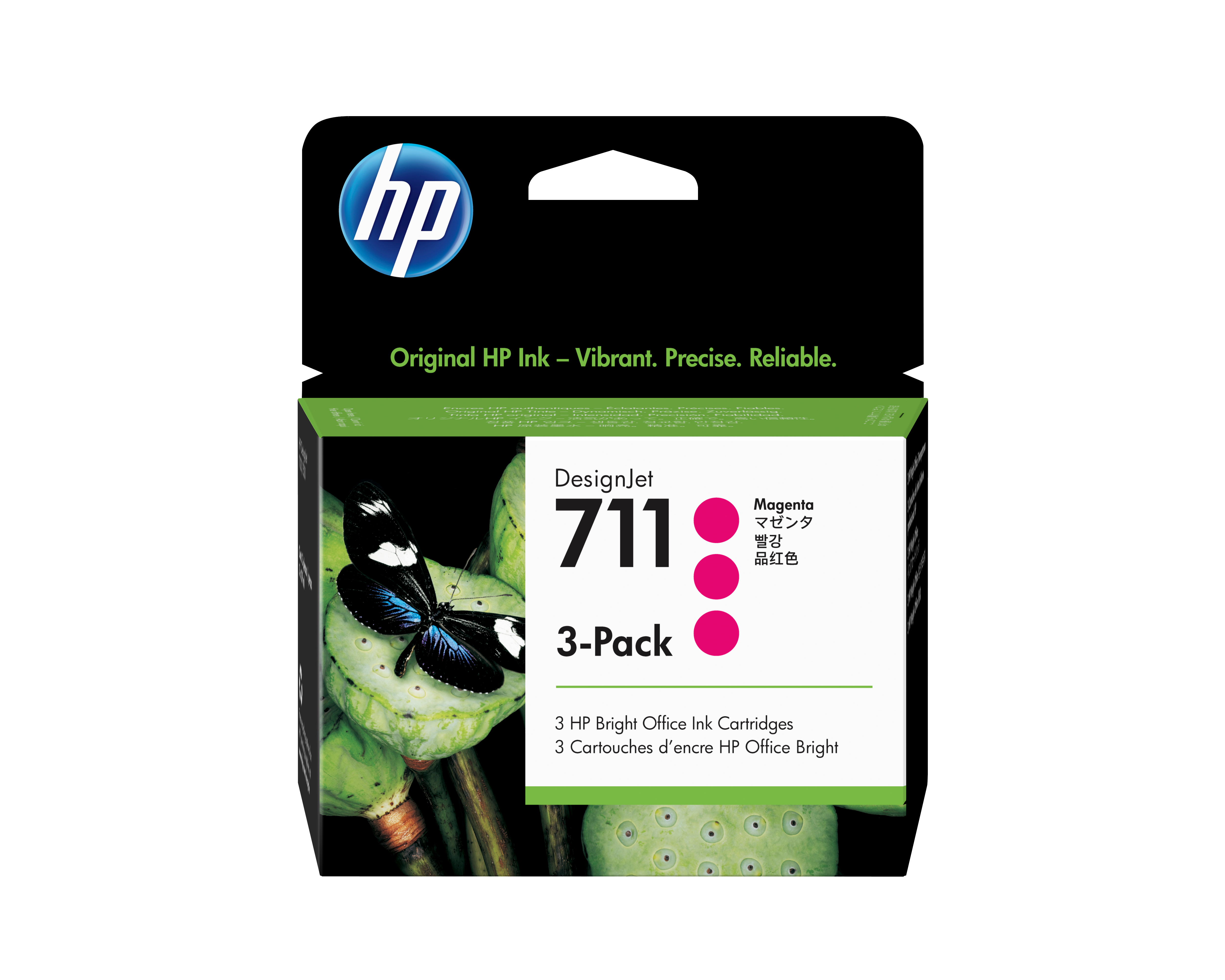 HP 711 3x Magenta Tintenpatrone