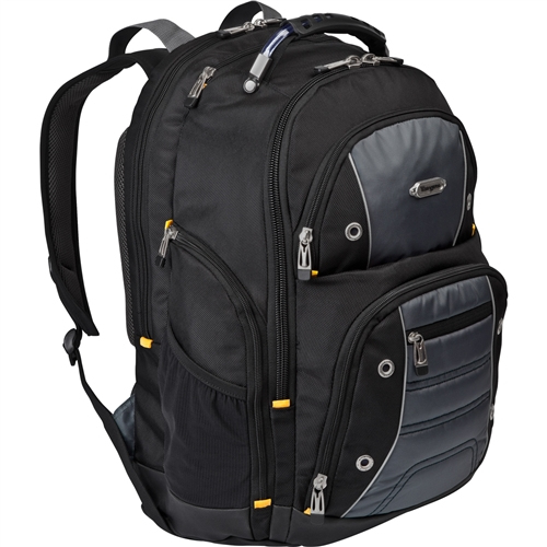 BACKPACK 16 IN DRIFTER POLYESTER + TARPAULIN GREY/BLUE