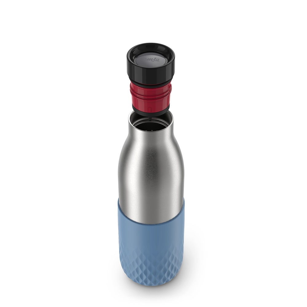 emsa Isolier-Trinkflasche Bludrop Sleeve blau 500,0 ml, 1 St.