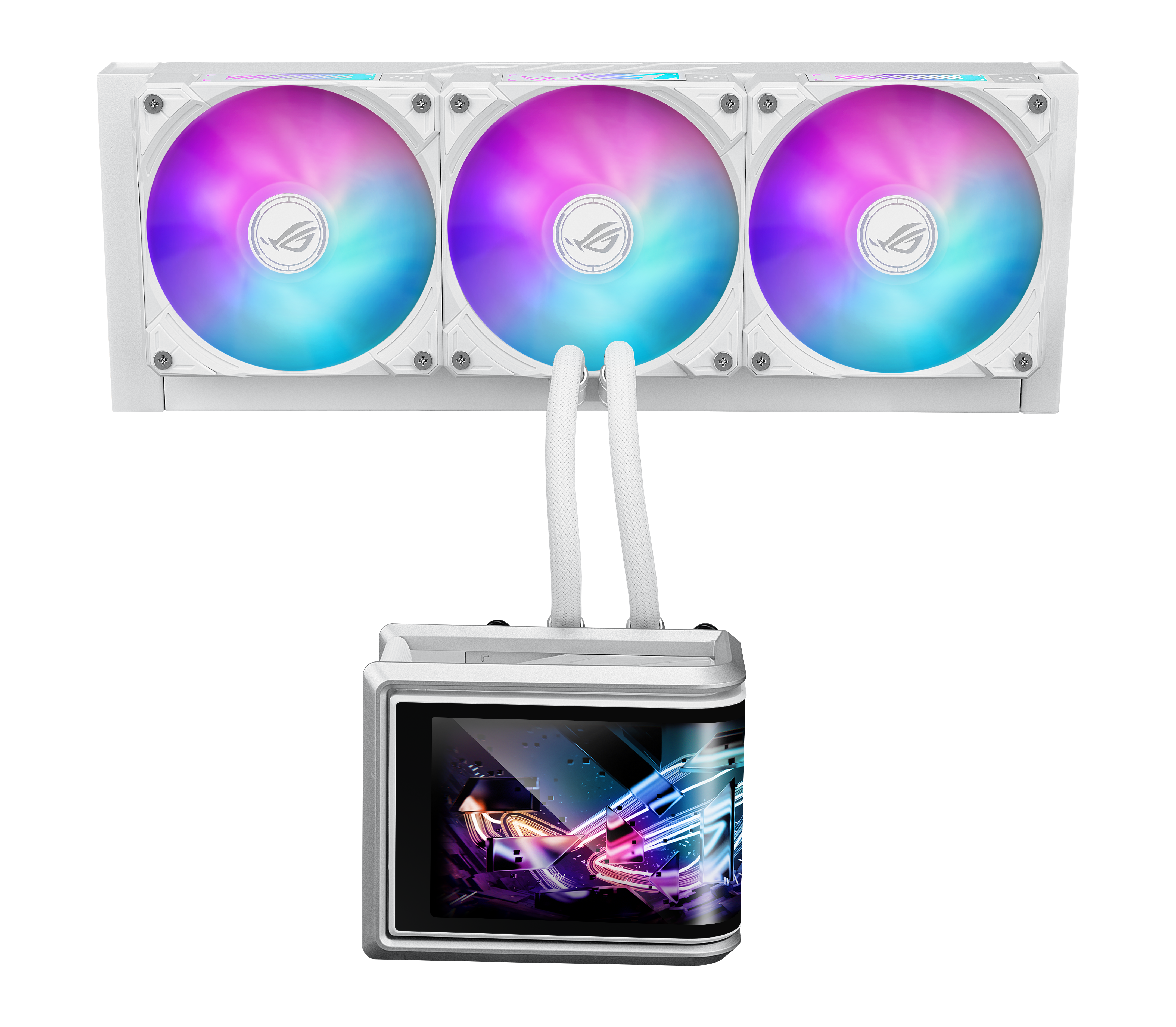 ASUS ROG RYUO IV SLC 360 ARGB CPU liquid cooler WHT