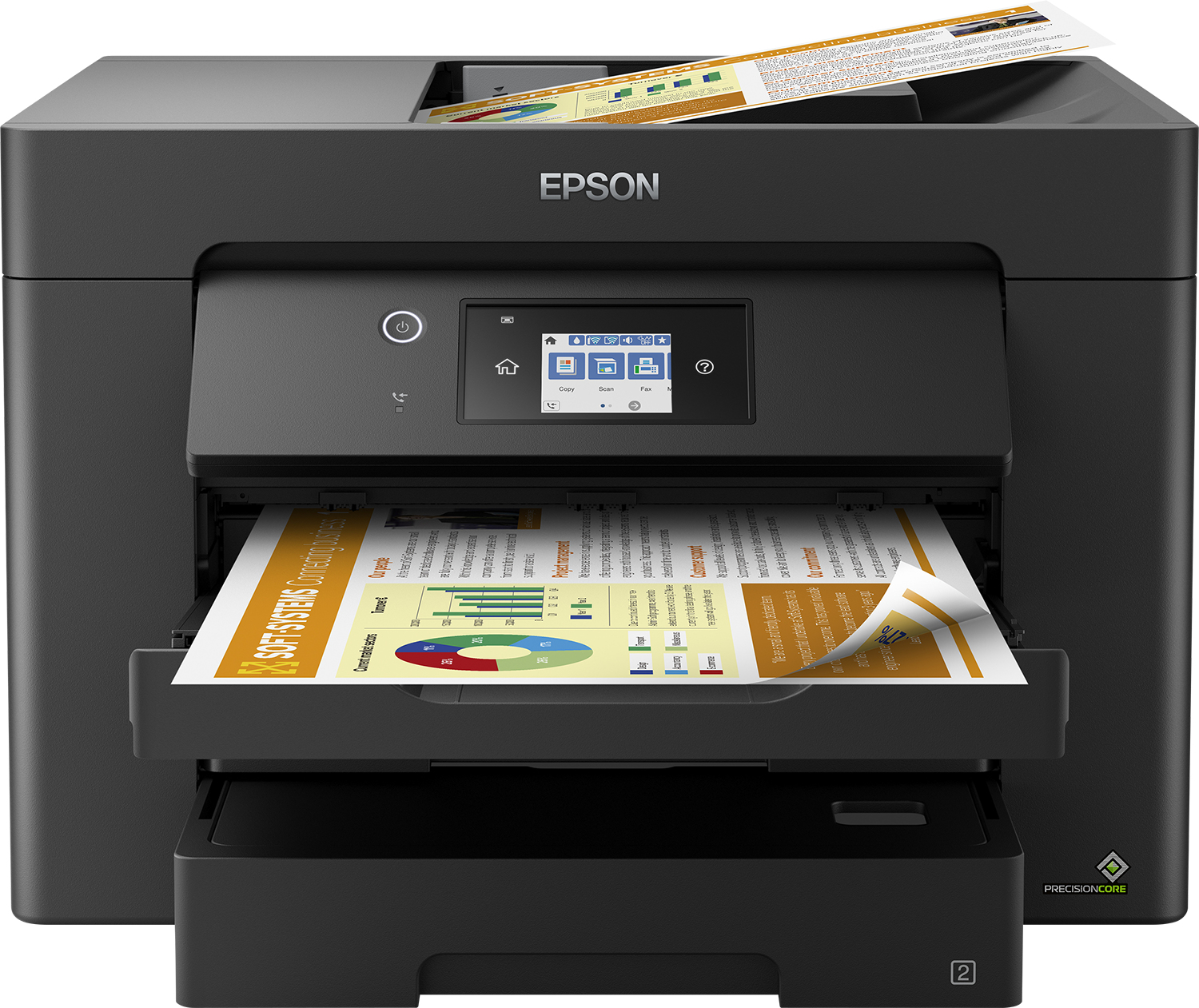 EPSON WorkForce WF-7830DTWF 4 in 1 Tintenstrahl-Multifunktionsdrucker schwarz