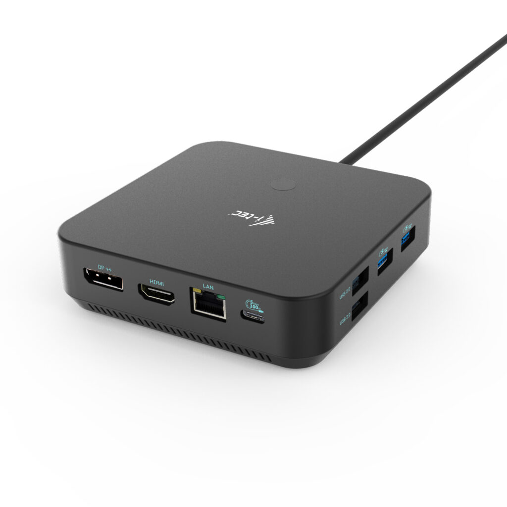 I-TEC USB-C HDMI Dual DP Docking Station with Power Delivery 100 W + i-tec Universal Charger 112 W