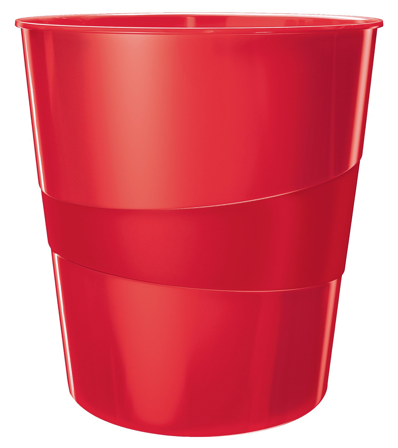 LEITZ WOW Duo Colour Papierkorb 15,0 l rot, 1 St.