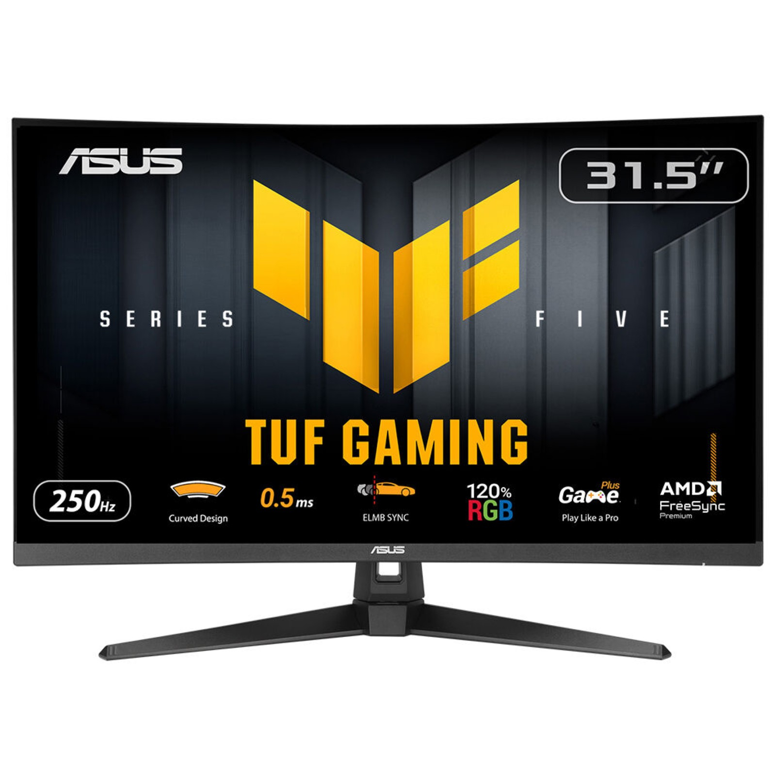 ASUS TUF Gaming VG32VQM5B 80,01cm 31,5Zoll VA WLED FHD Curved 1500R 16:9 250Hz 300cd/m2 0.5ms 2xHDMI DP 2x2W Speakers