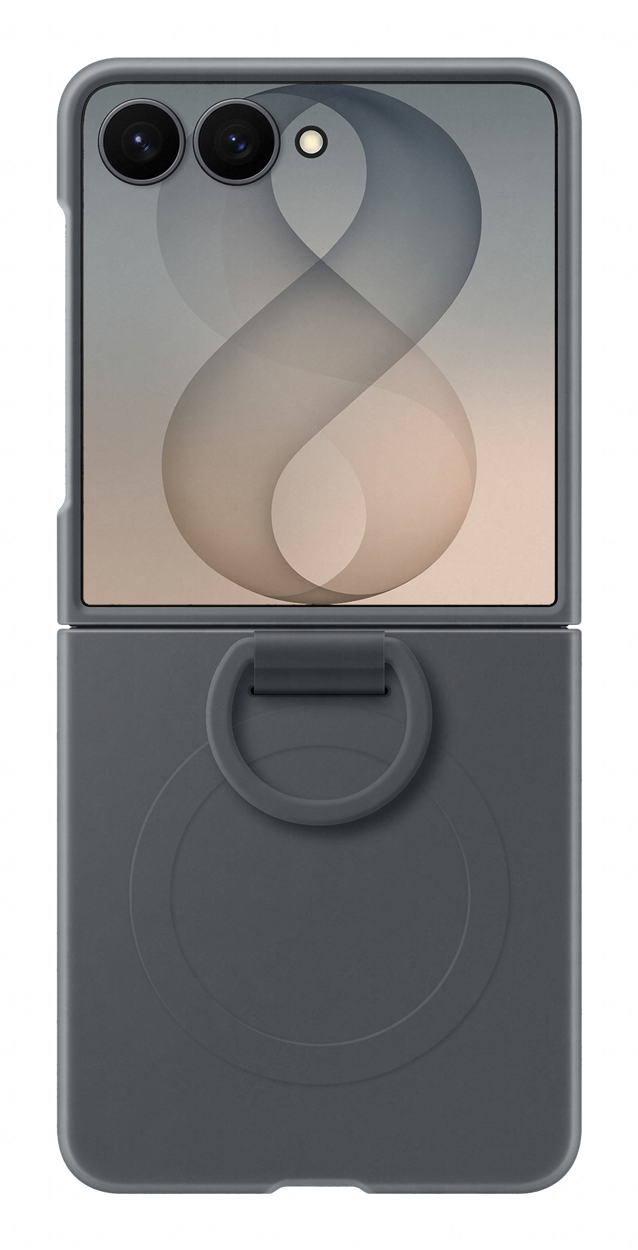 SAMSUNG Silicone Ring Magnet Case für Galaxy Z Flip8 Graphite