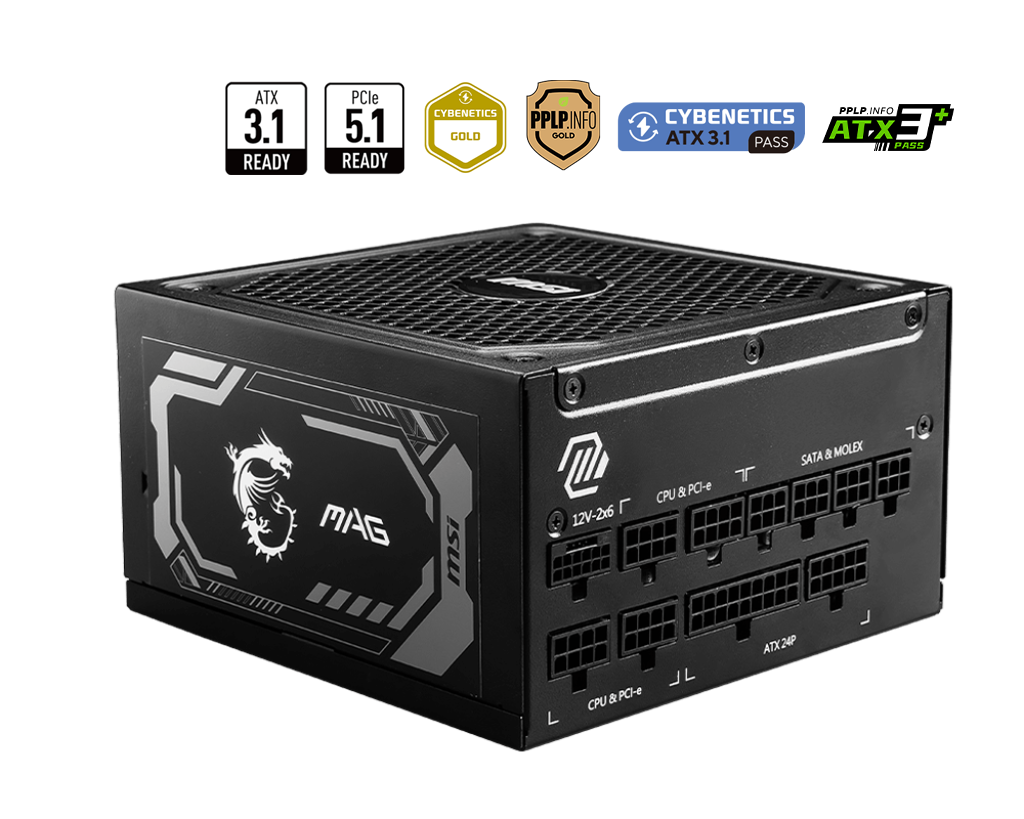 PC- Netzteil MSI MAG A1250GL PCIE5