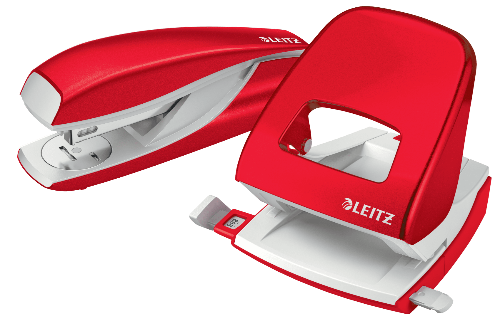 LEITZ Locher NeXXt 5008 WOW rot-metallic, 1 St.