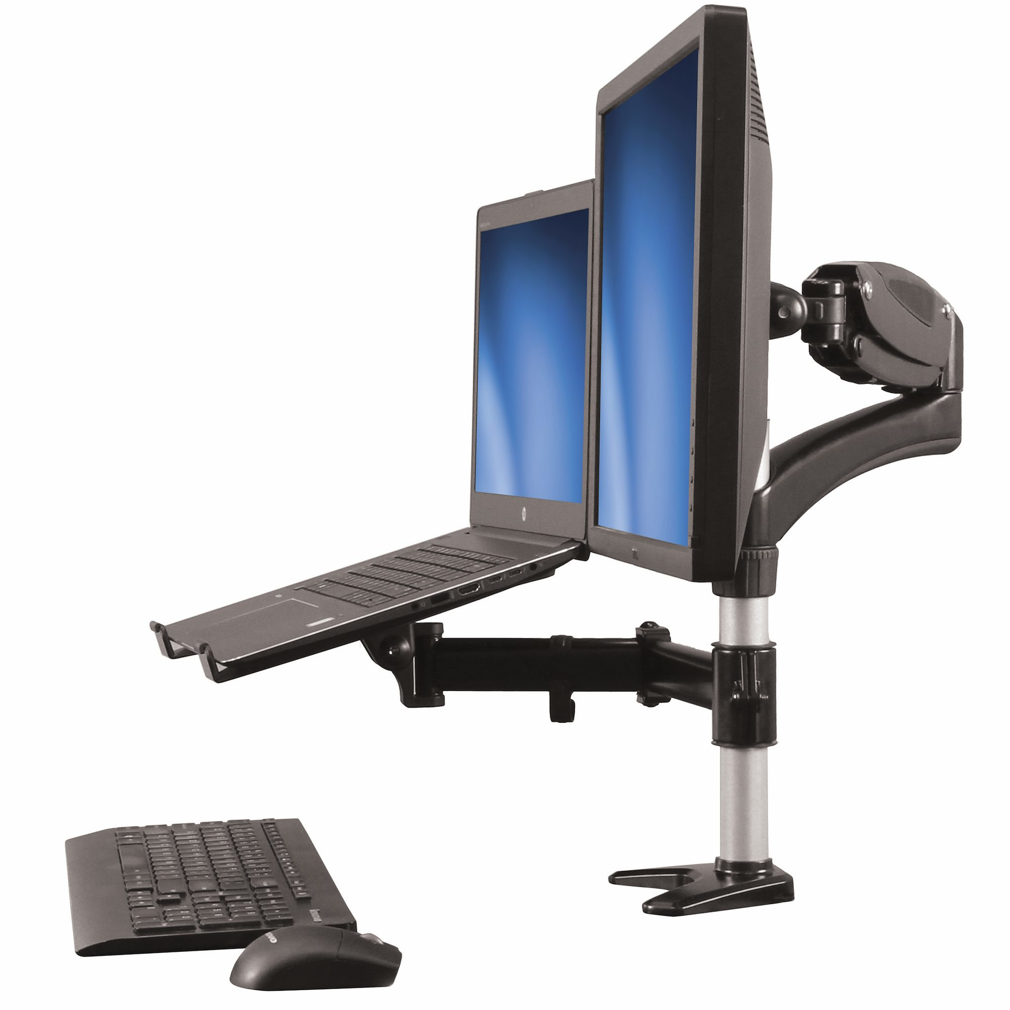 StarTech.com Laptop und Monitorarm Vollbeweglich VESA bis zu 27 (8 kg) Aluminium Schwarz
