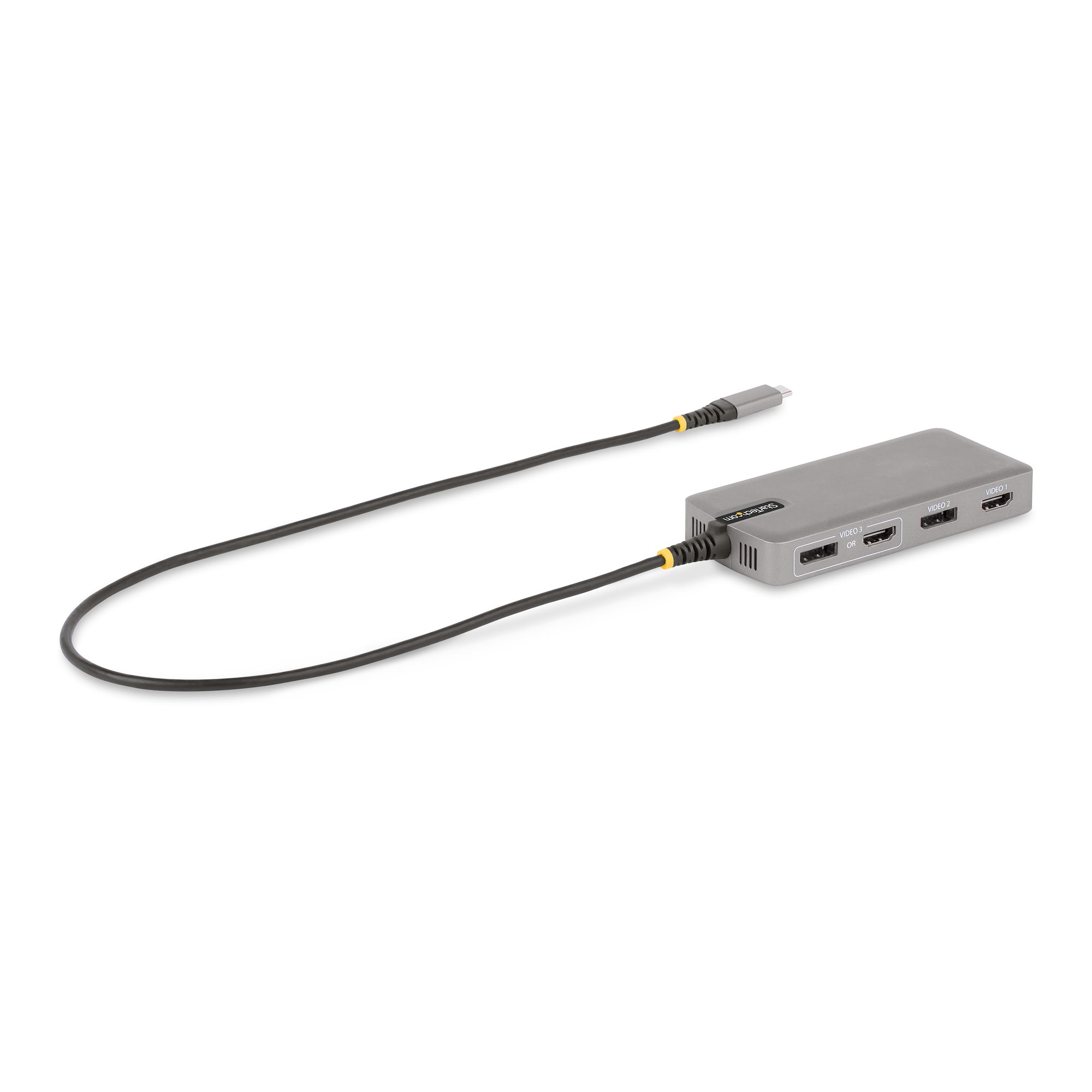STARTECH.COM USB-C Multiport Adapter 3monitor Laptop Dockingstation 3x 4K HDMI &amp DP 3x USB-A 100W PD GbE Reisedock TB3/TB4 Dock