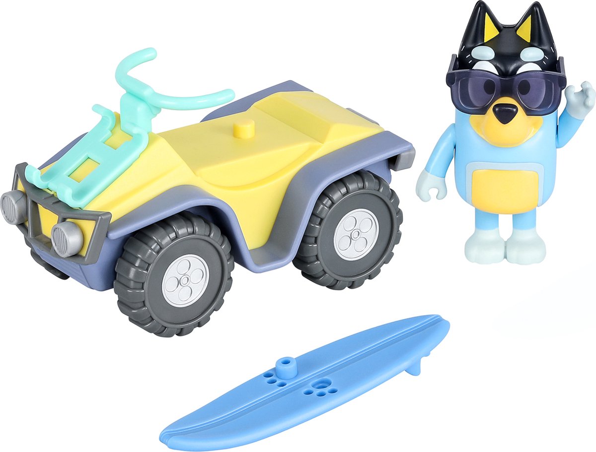 Bluey Vehicle & Figure - Beach Quad, Spielfahrzeug
