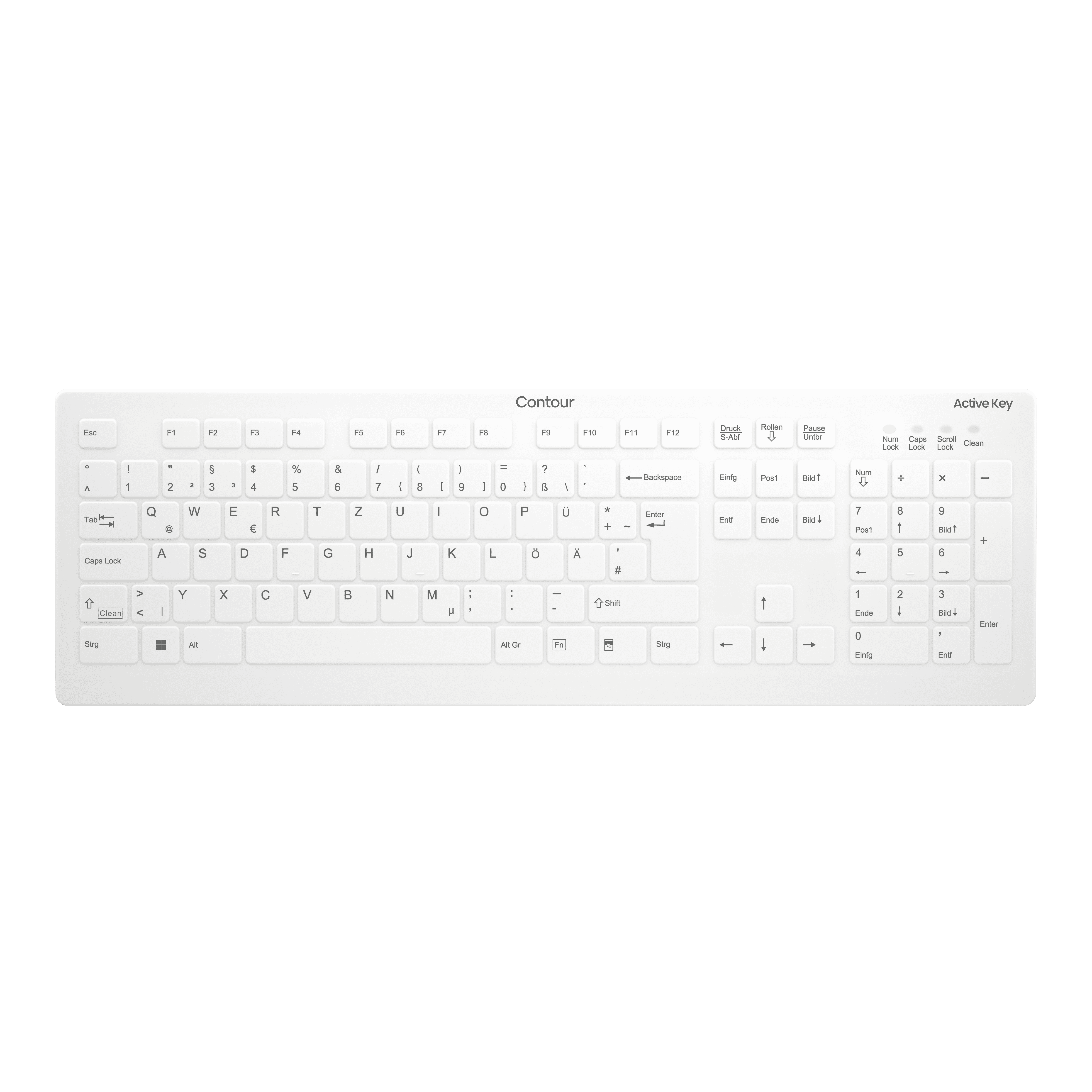 CHERRY AK-C8112 Medical Keyboard Hygiene-Tastatur kabellos weiß