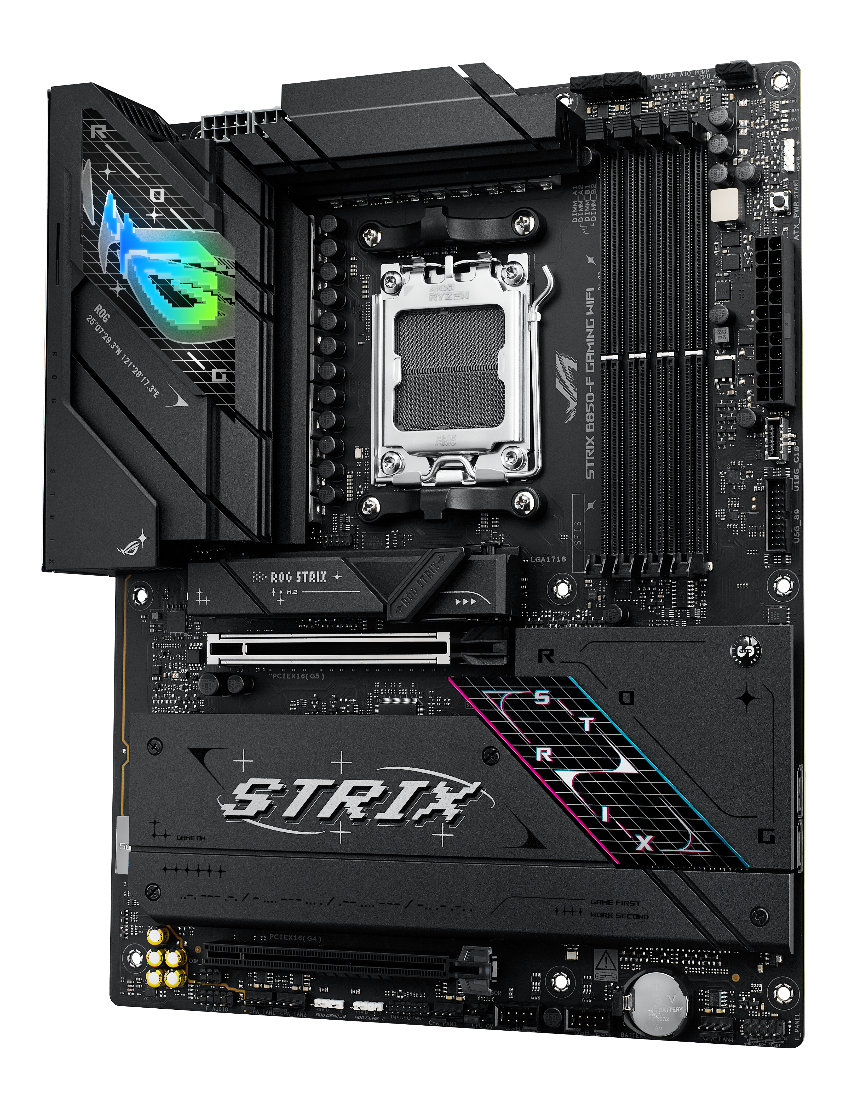 ASUS ROG STRIX B850-F GAMING WIFI AM5 DDR5 ATX MB 1xHDMI 1xDP 4xM.2 2xSATA