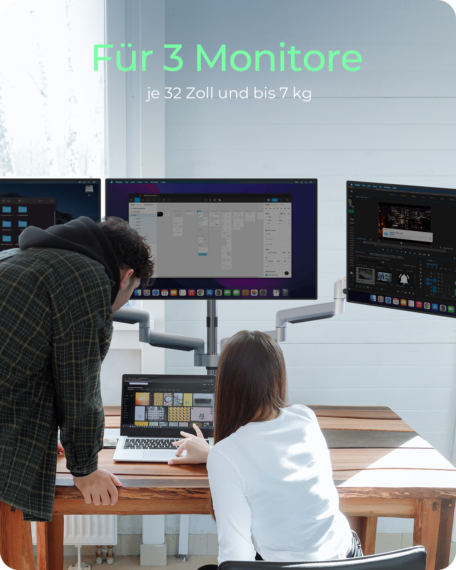 IB-MS505-TI, Monitorhalterung
