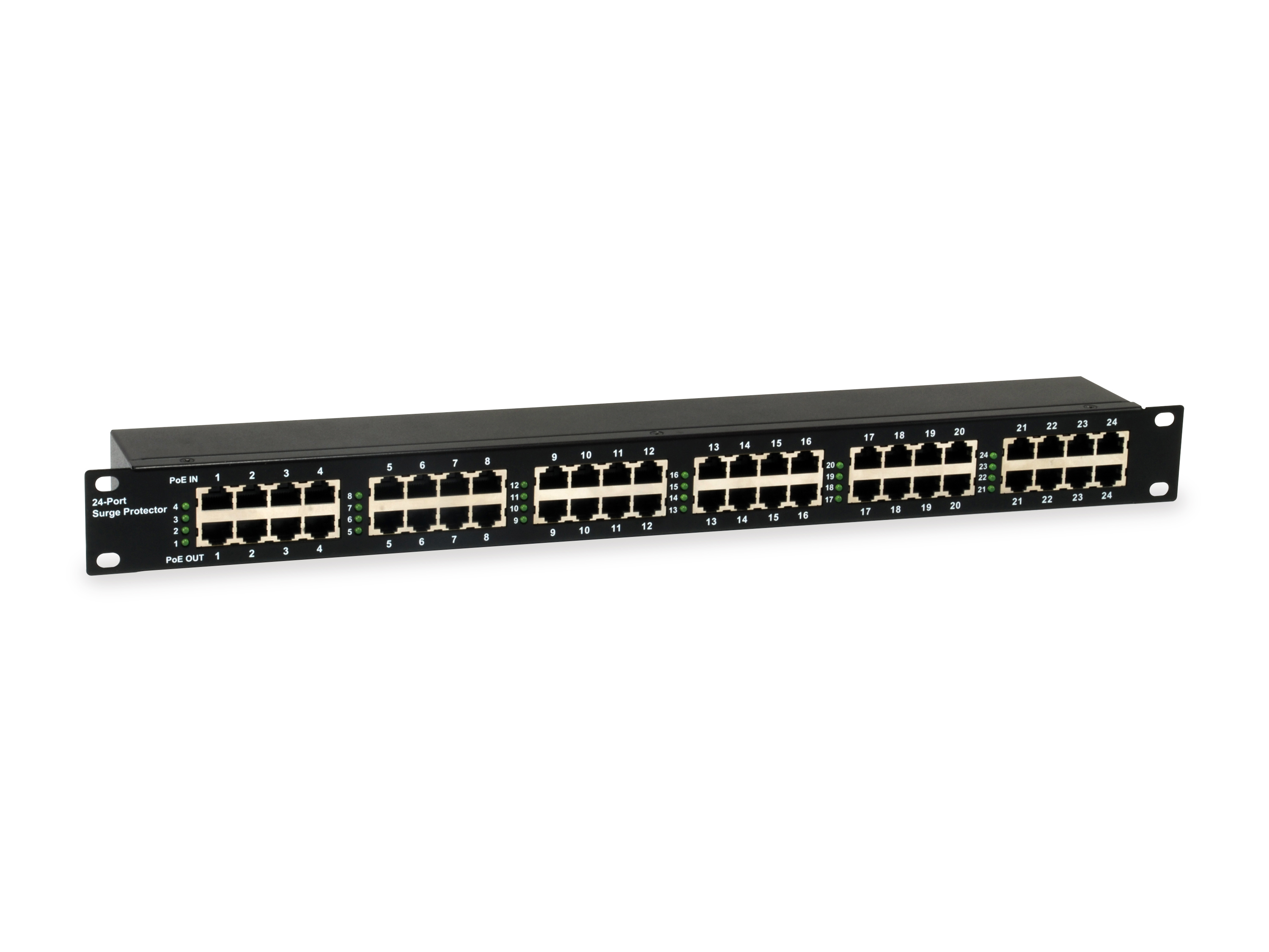 LevelOne Überspannungsschutz 24xPoE 6KV 30W schwarz