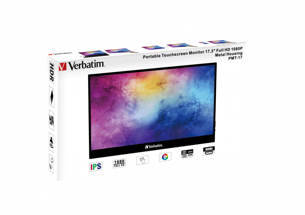 Verbatim PMT-17 Portable Touchscreen Monitor