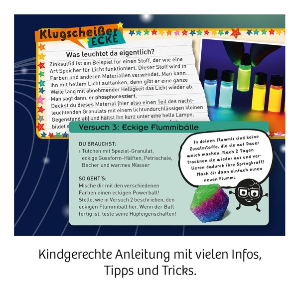 Fun Science Nachtleuchtende Flummi-Power, Experimentierkasten