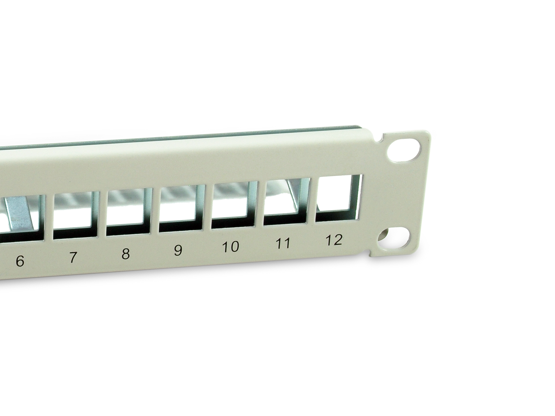 Equip 10 Patchpanel 12xKeystones FTP 1U RAL7035