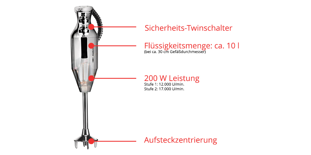 Stabmixer ESGE-Zauberstab M 200 chrom