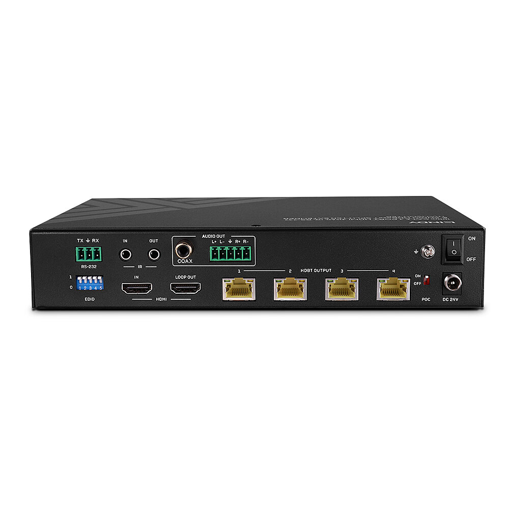 100M CAT.6 4 PORT HDMI 4K60 HDBASET SPLITTER EXTENDER