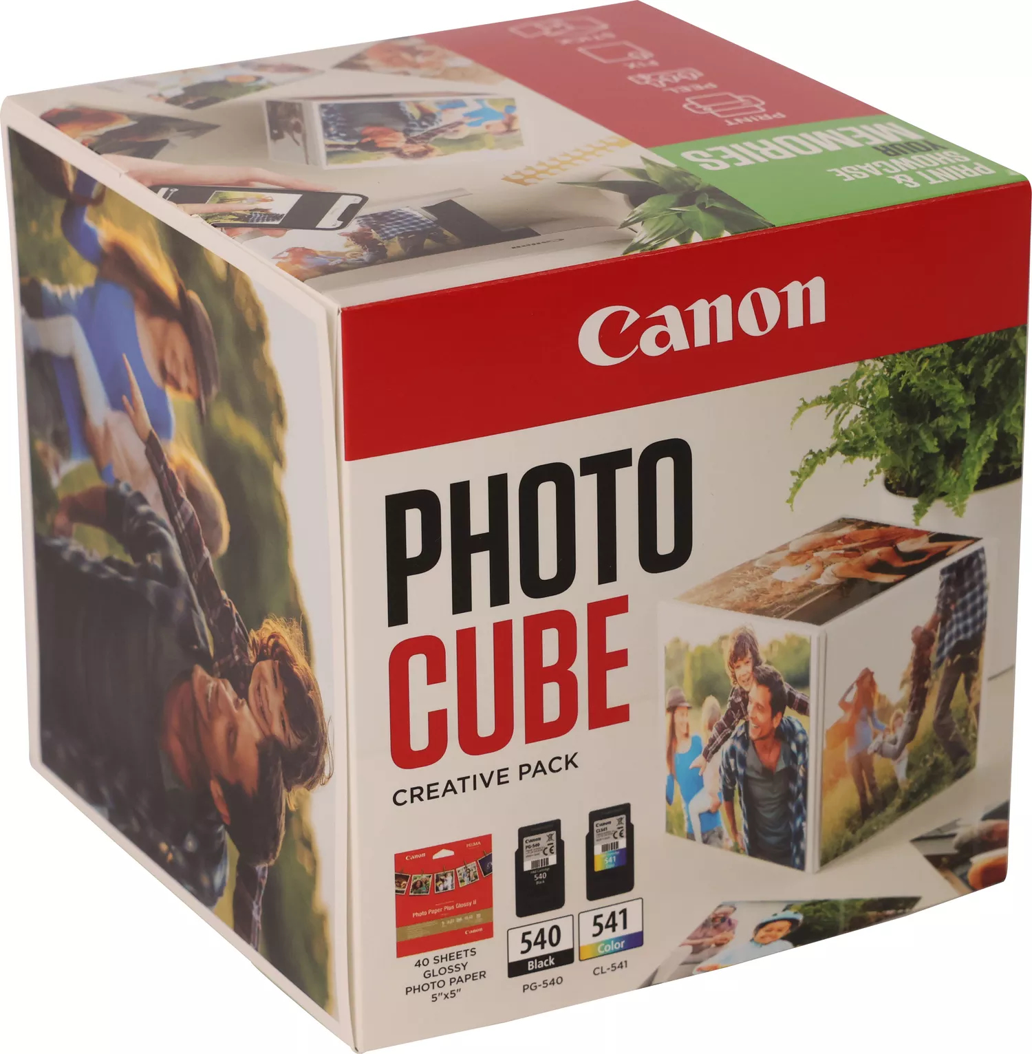 PG-540/CL-541 PHOTO CUBE CREATIVE PACK WHITE GREEN (5X5 P