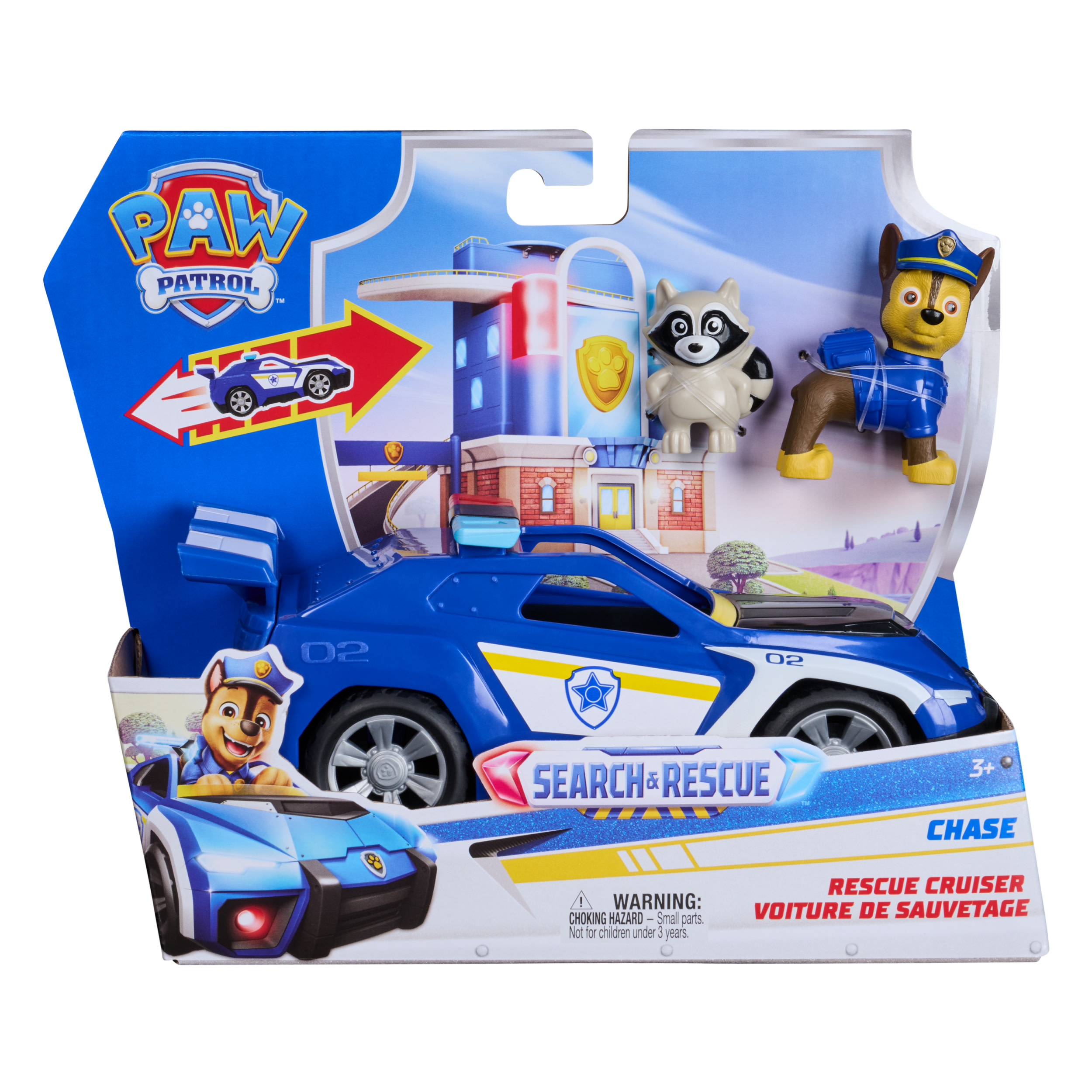 Paw Patrol - Search & Rescue: Chase'' Rescue Cruiser mit 2 Figuren, Spielfahrzeug
