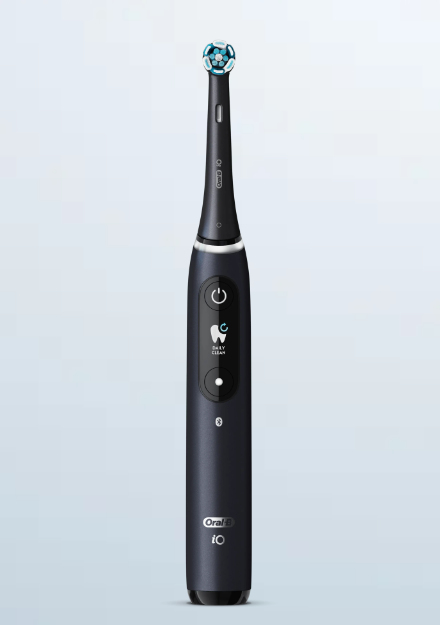 Braun Oral-B iO Series 8 mit 2 Aufsteckbürsten und Reiseetui, black onyx