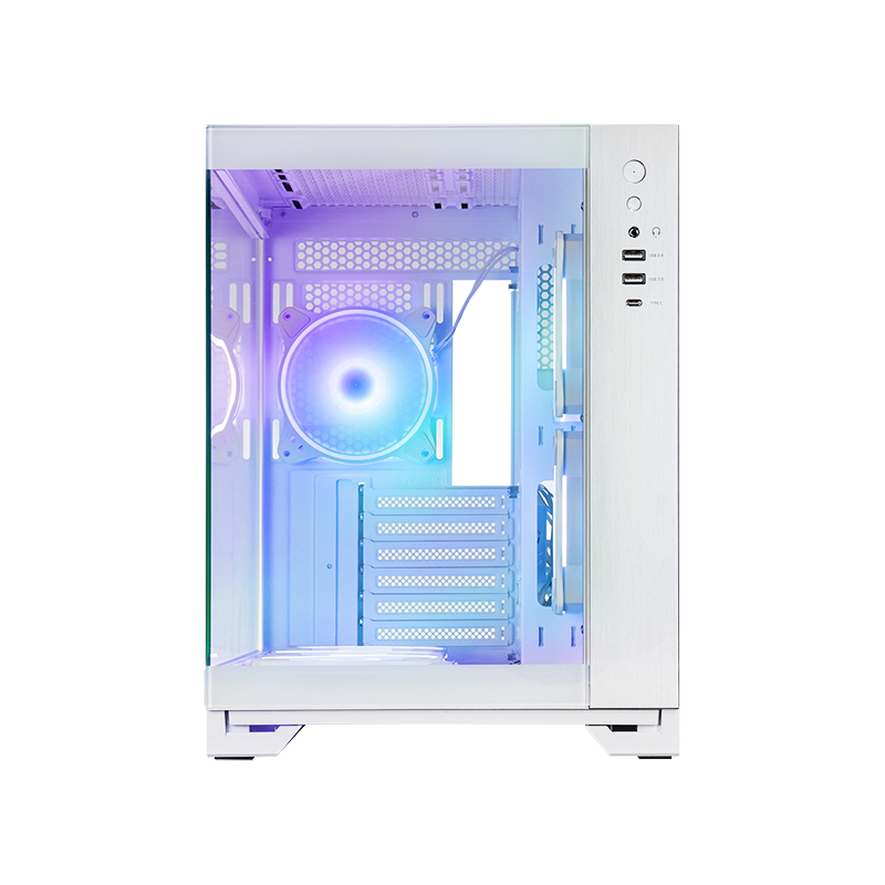 Chieftec Geh Visio GM-30W-TG-OP weiß Tempered Glass x 2