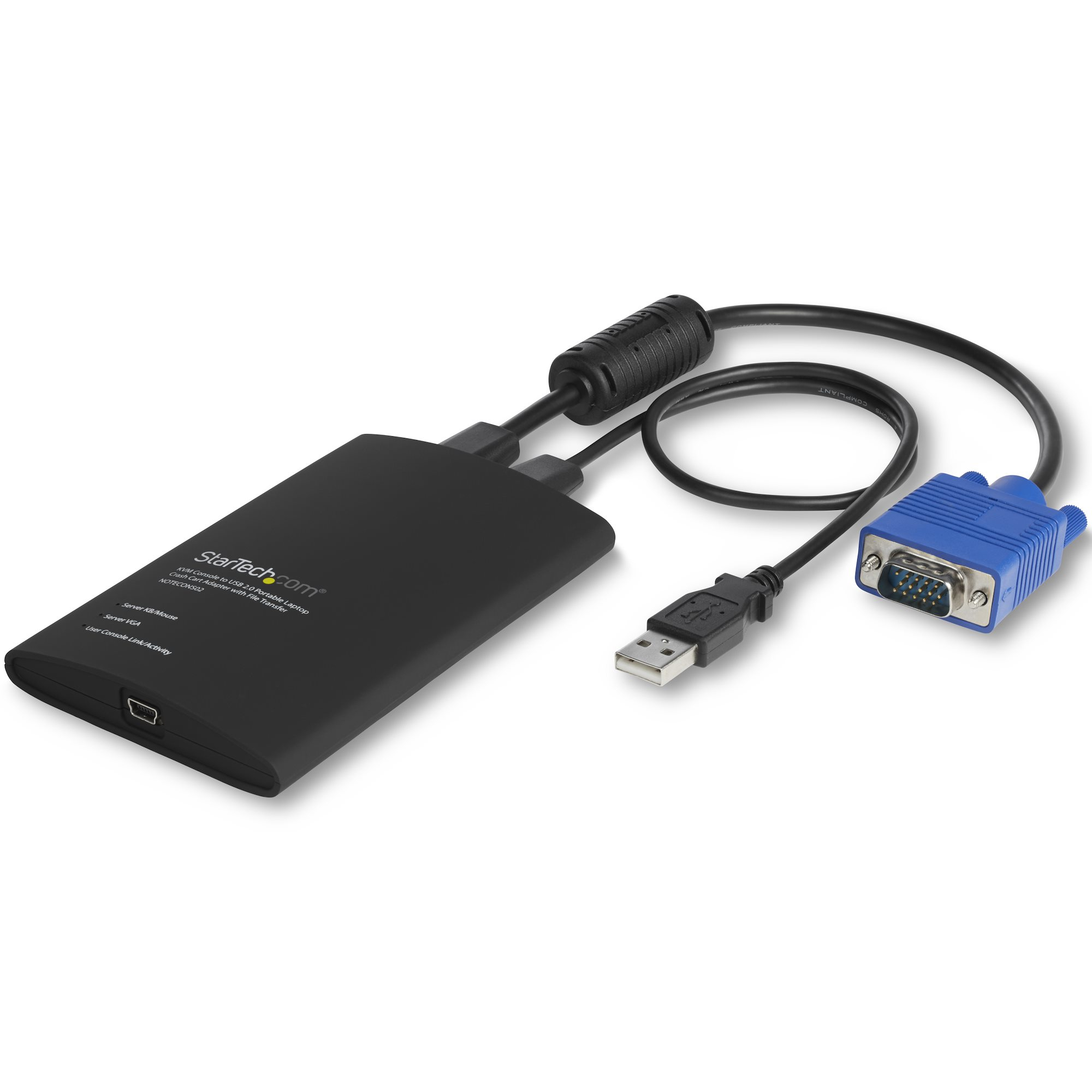 STARTECH.COM KVM Console to Laptop USB 2.0 Portable Crash Cart Adapter with File Transfer & Video Capture - Portable KVM Console