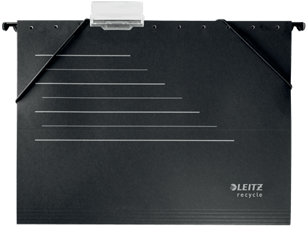 LEITZ Hängemappen ALPHA® recycle 1921 schwarz, 10 St.