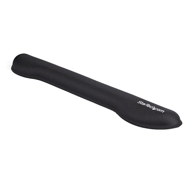 STARTECH.COM Gel Keyboard Wrist Rest - Ergonomic - Black Finish - Non-Slip Design - Compatible with Desks Tables Sit-Stand Desk