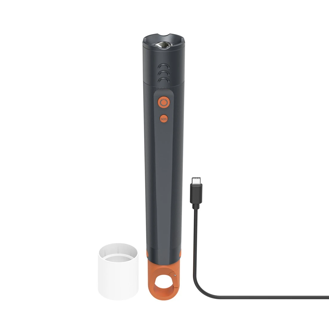hama FLX1200-C LED Taschenlampe grau 21,0 cm, bis zu 1200 Lumen, 1 St.