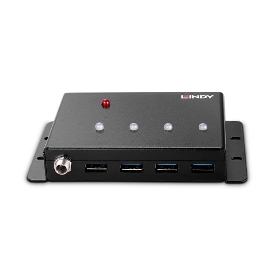 LINDY 4 Port USB 3.0 Metall Hub