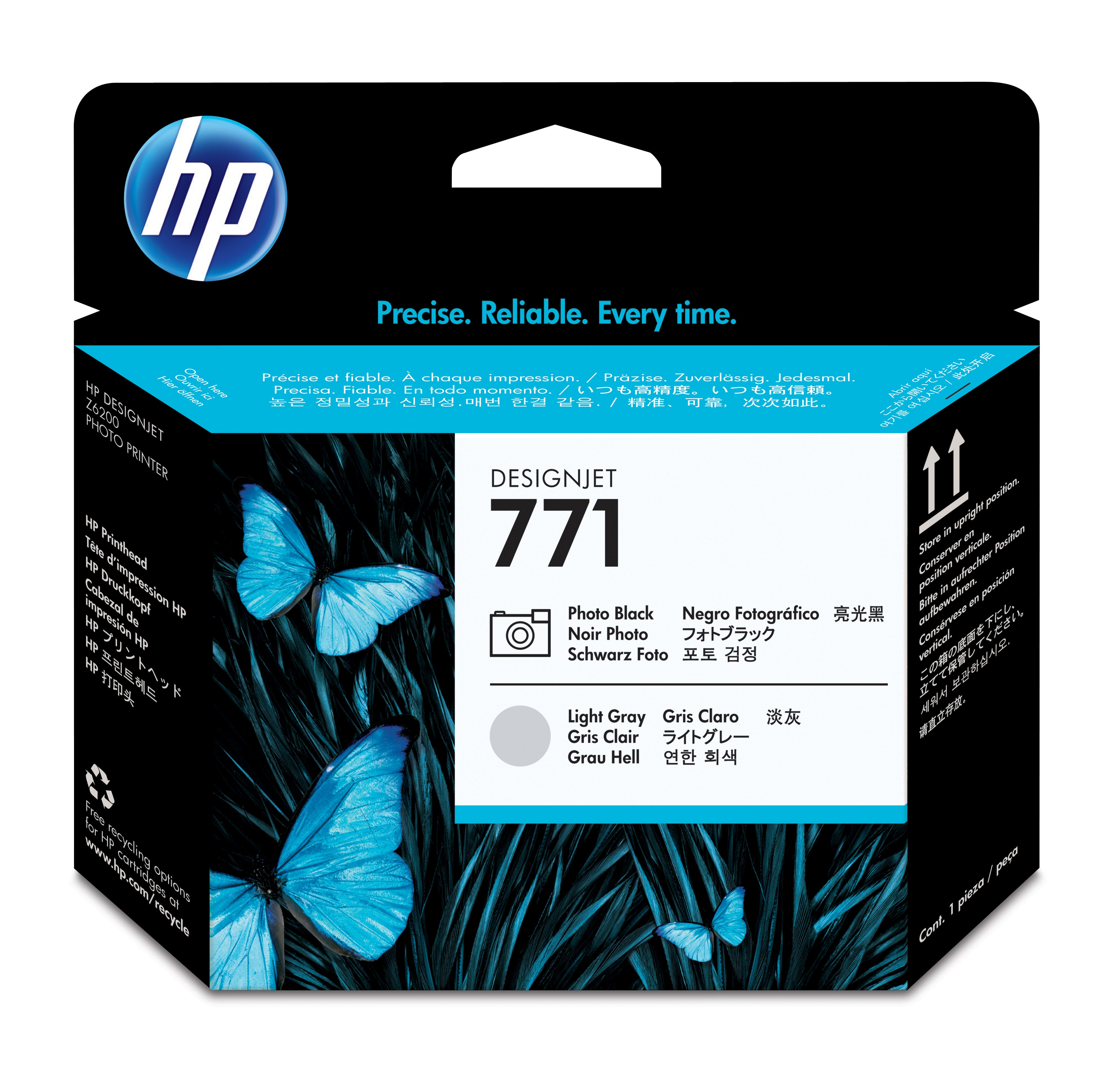 HP 771 Original Druckkopf schwarz und hell grau Standardkapazität 1er-Pack
