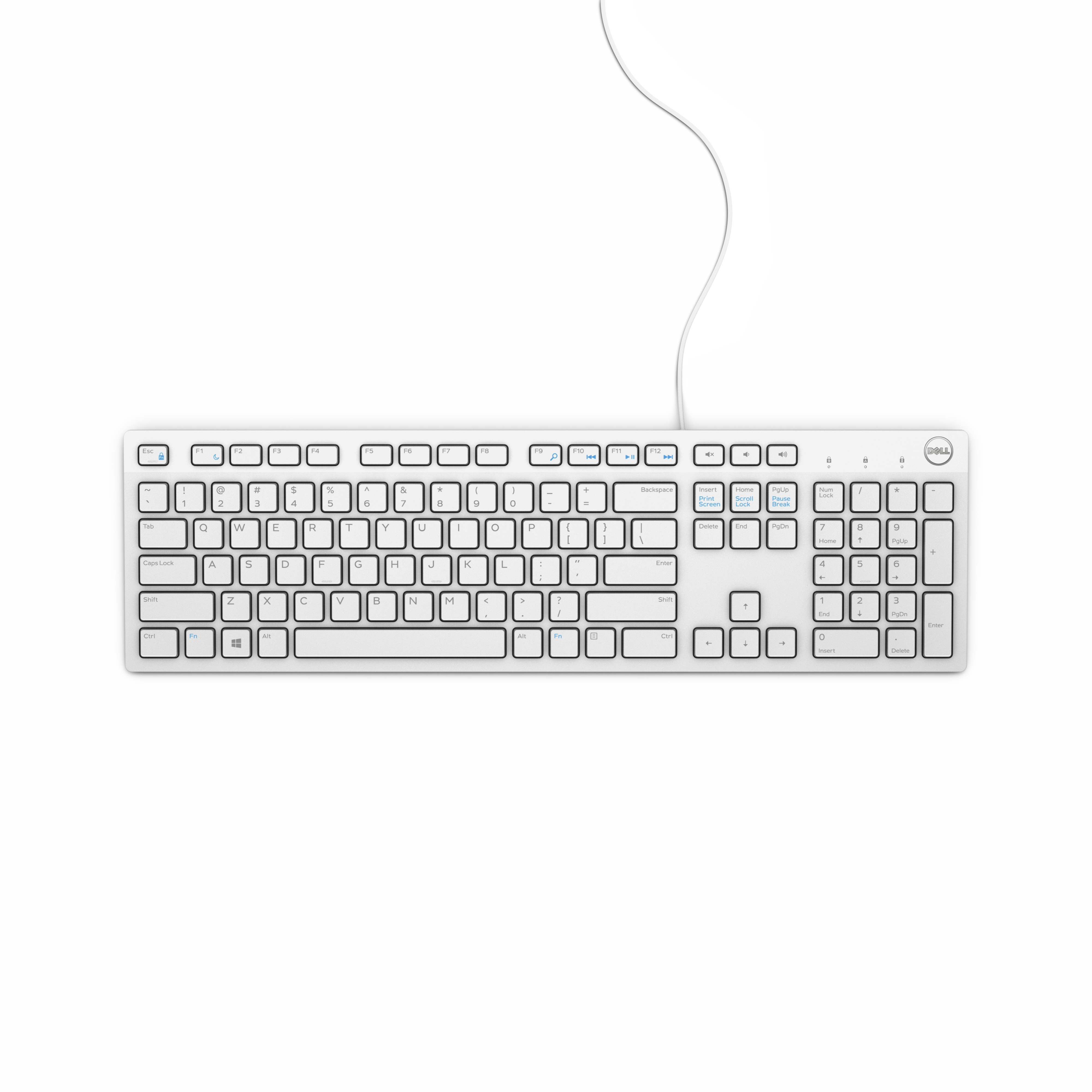 DELL WIRED KEYBOARD - KB216 GERMAN (QWERTZ) - WHITE